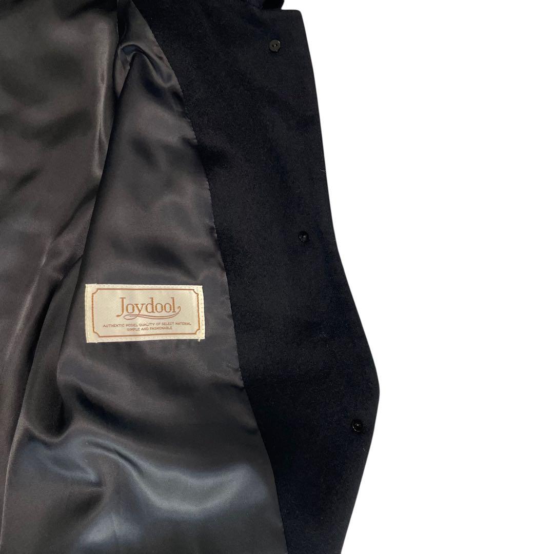 カシミヤ100%×美品【Joydool】マキシ丈ロングチェスターコート 黒 M
