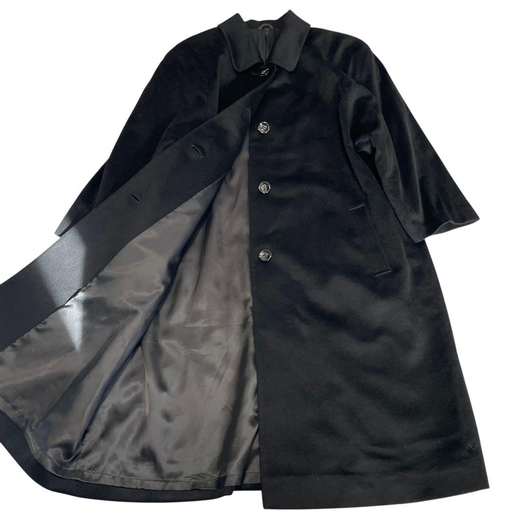 カシミヤ100%×美品【Joydool】マキシ丈ロングチェスターコート 黒 M