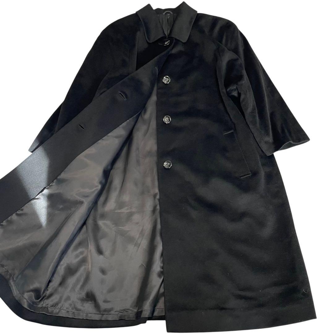 カシミヤ100%×美品【Joydool】マキシ丈ロングチェスターコート 黒 M