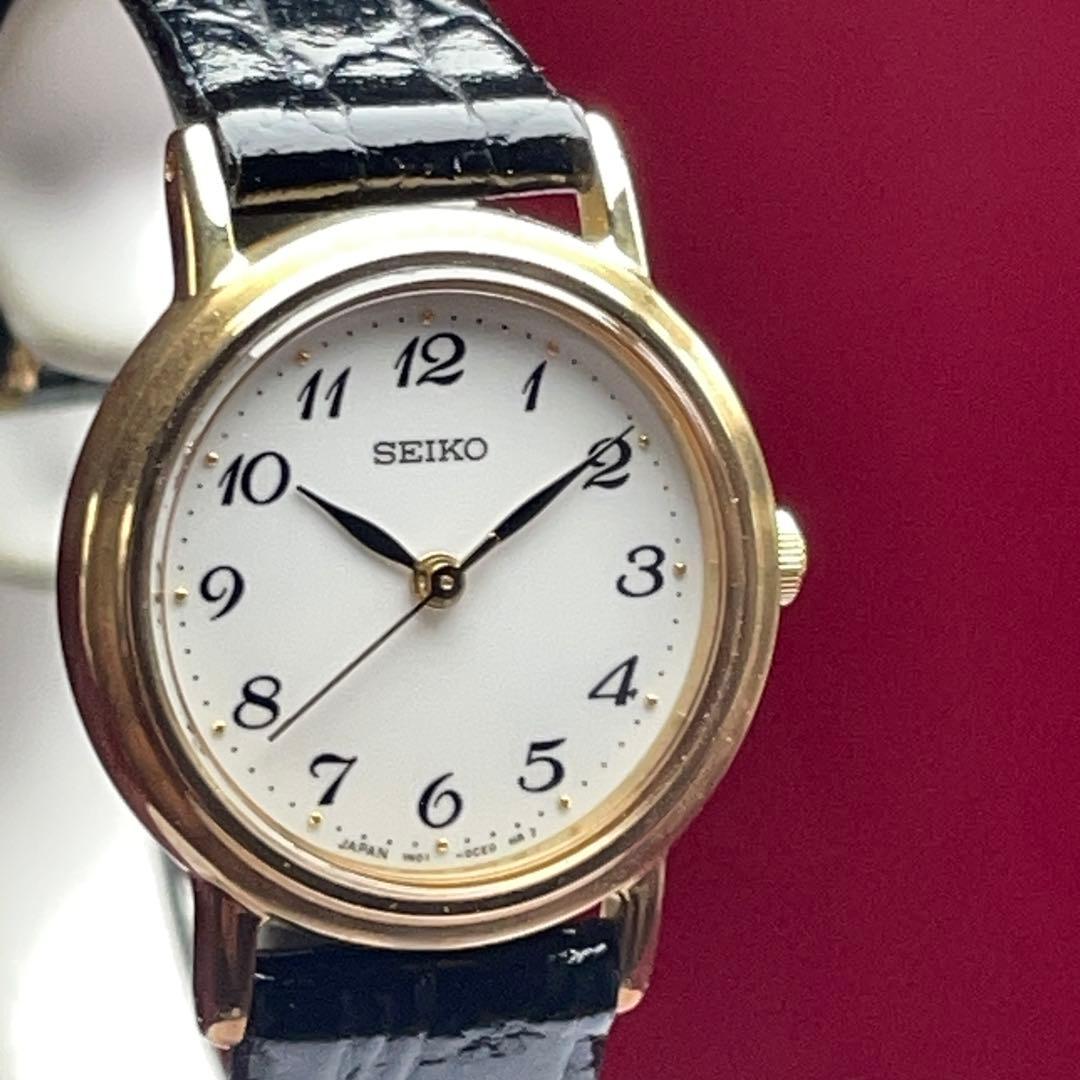 1996年製 未使用 SEIKO SPIRIT 純正尾錠 純正革ベルト 日本製