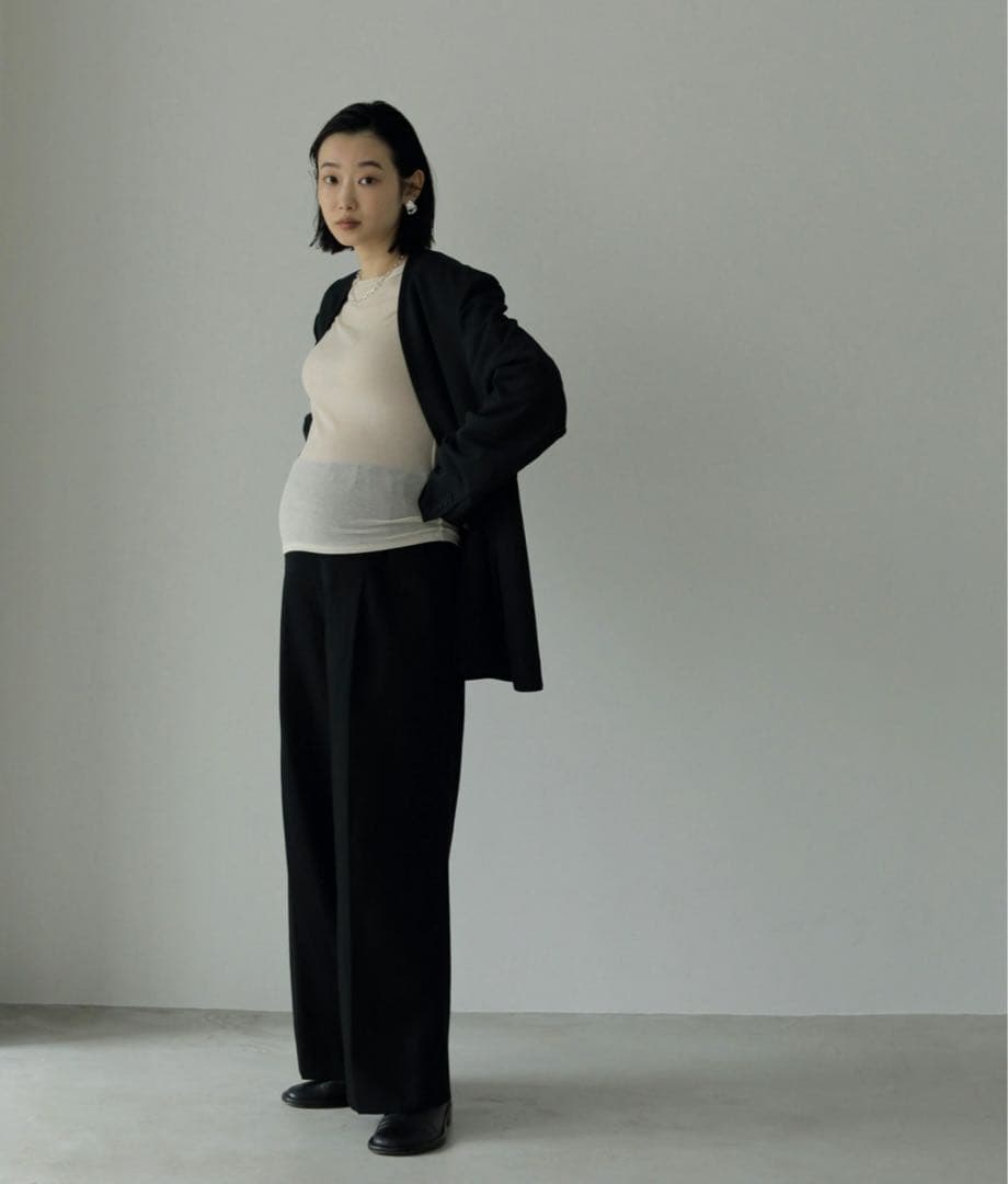 マタニティ anuke / Reha. / Tuck Wide Pants 38