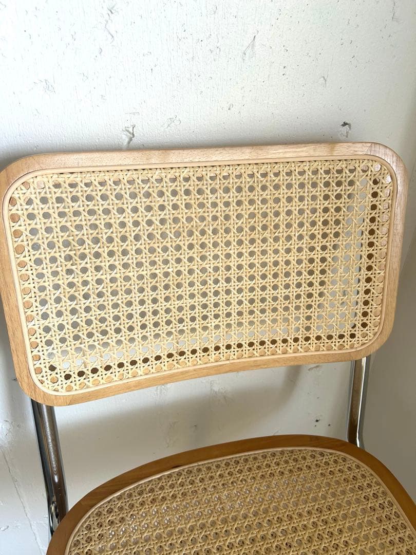 【美品】ラタン ダイニングチェア 北欧風 リプロダクト 説明書付き