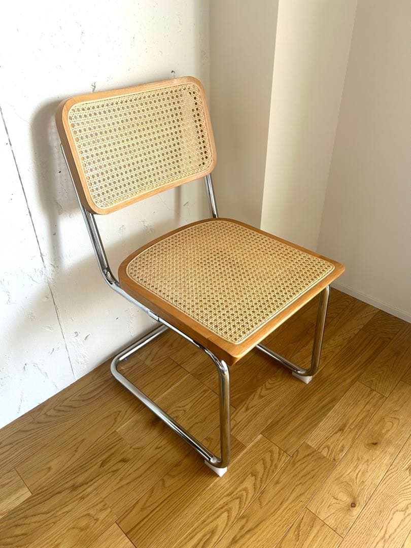 【美品】ラタン ダイニングチェア 北欧風 リプロダクト 説明書付き