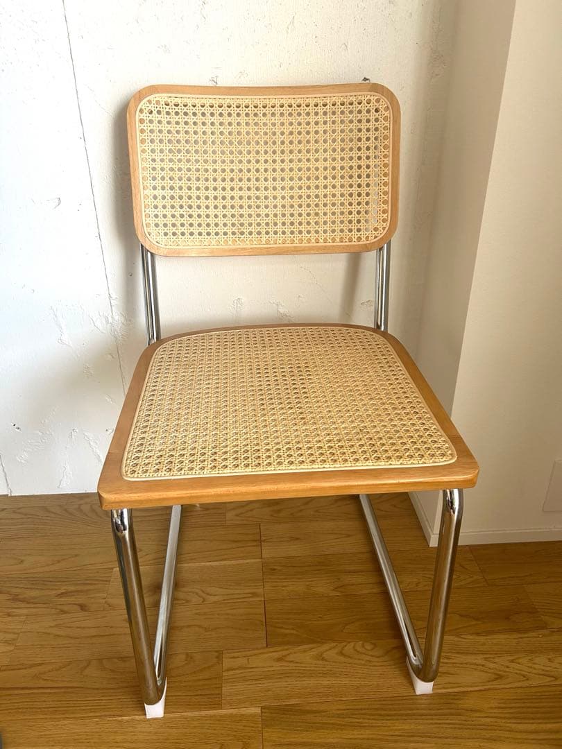 【美品】ラタン ダイニングチェア 北欧風 リプロダクト 説明書付き
