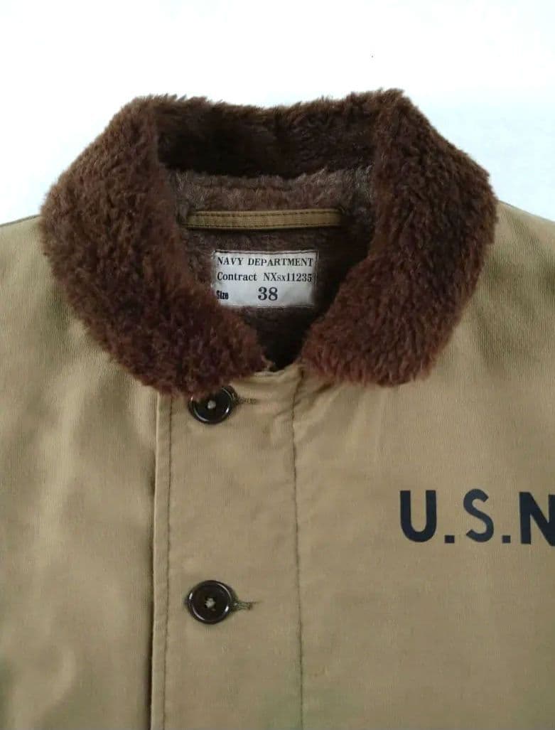 リアルマッコイズ N-1 N1 デッキジャケット カーキ サイズ38