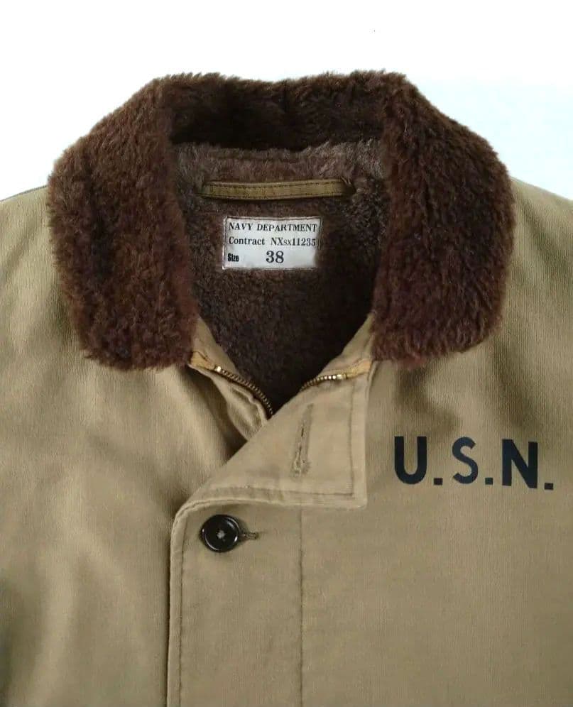 リアルマッコイズ N-1 N1 デッキジャケット カーキ サイズ38