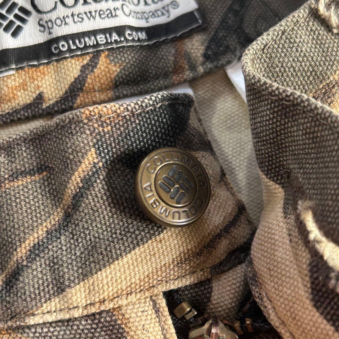 Z255 コロンビア リアルツリー ダブルニー ペインターパンツ 極太 W34