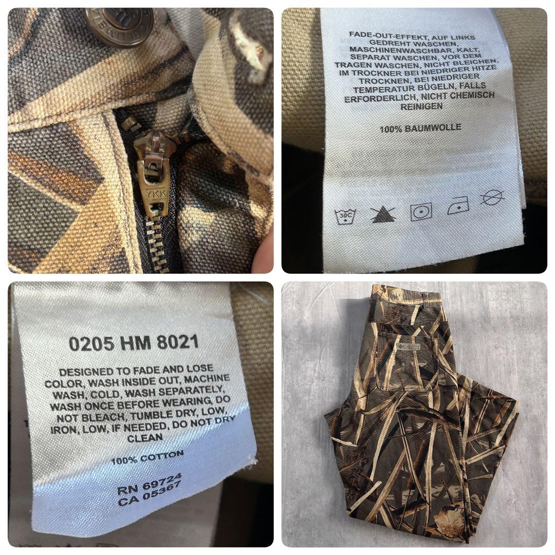 Z255 コロンビア リアルツリー ダブルニー ペインターパンツ 極太 W34