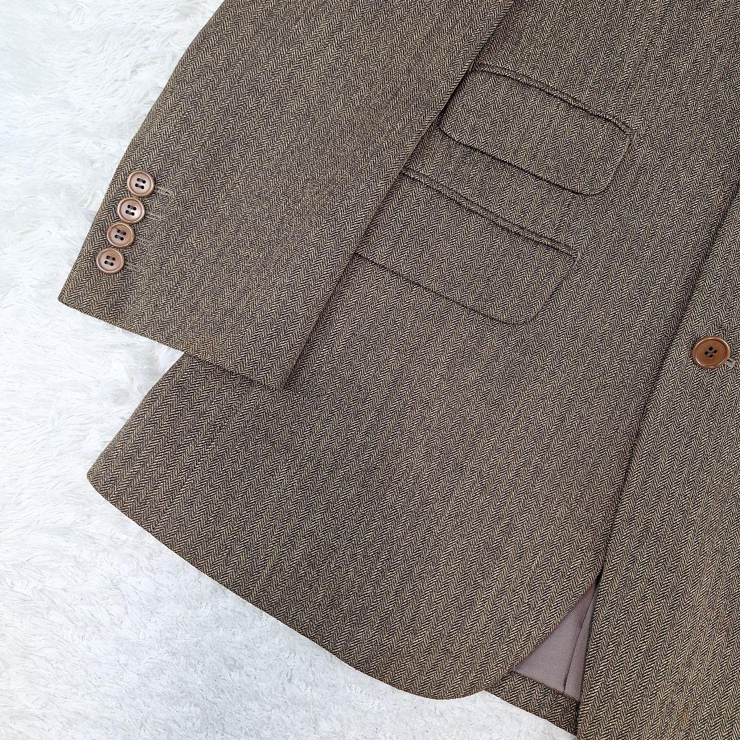 ポールスミス　ヴィンテージスーツセットアップ　ヘリンボーン　ブラウン　M