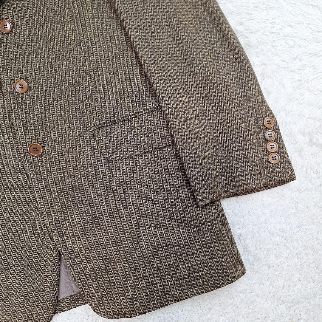 ポールスミス　ヴィンテージスーツセットアップ　ヘリンボーン　ブラウン　M