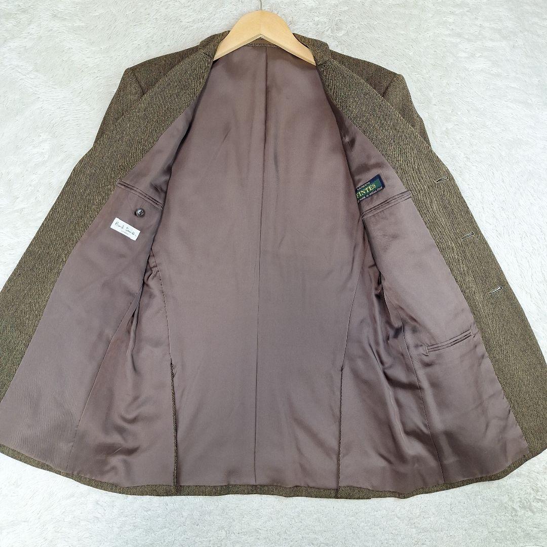 ポールスミス　ヴィンテージスーツセットアップ　ヘリンボーン　ブラウン　M