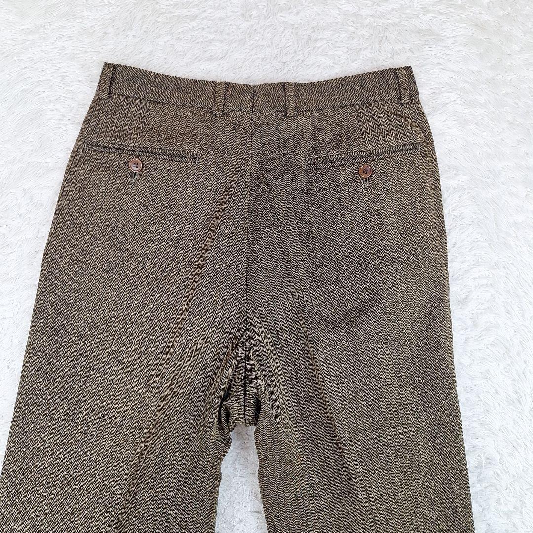 ポールスミス　ヴィンテージスーツセットアップ　ヘリンボーン　ブラウン　M