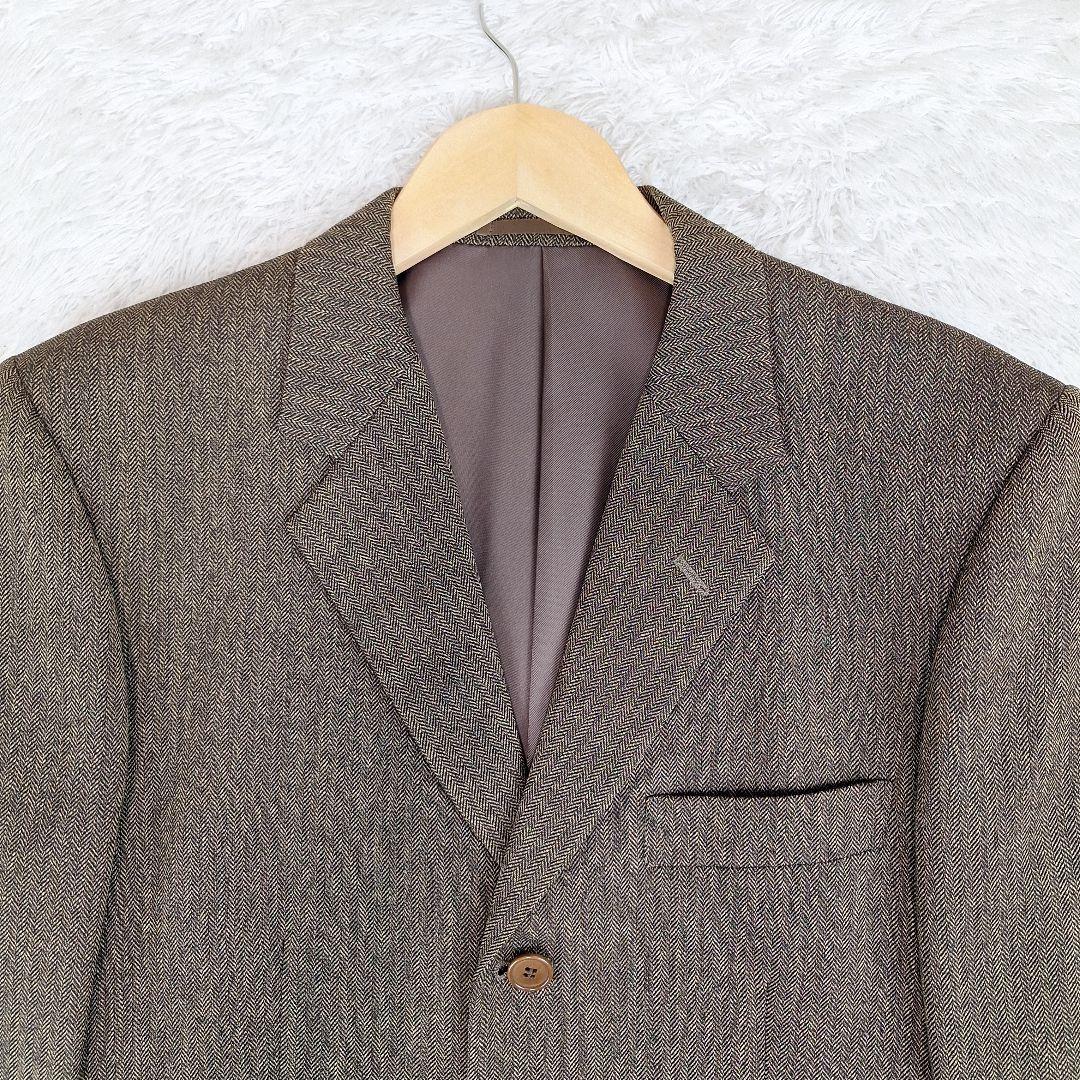 ポールスミス　ヴィンテージスーツセットアップ　ヘリンボーン　ブラウン　M