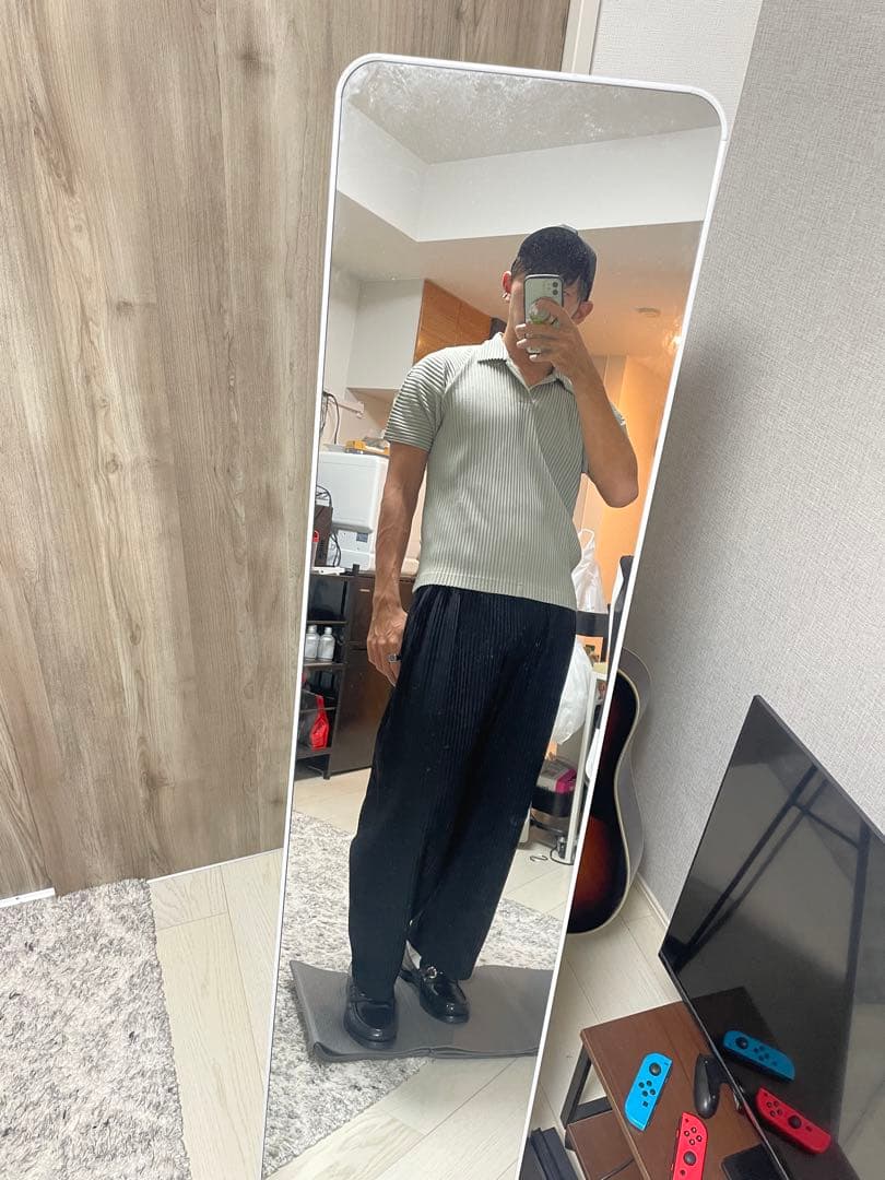 オムプリッセイッセイミヤケ　半袖ポロシャツ　サイズ2