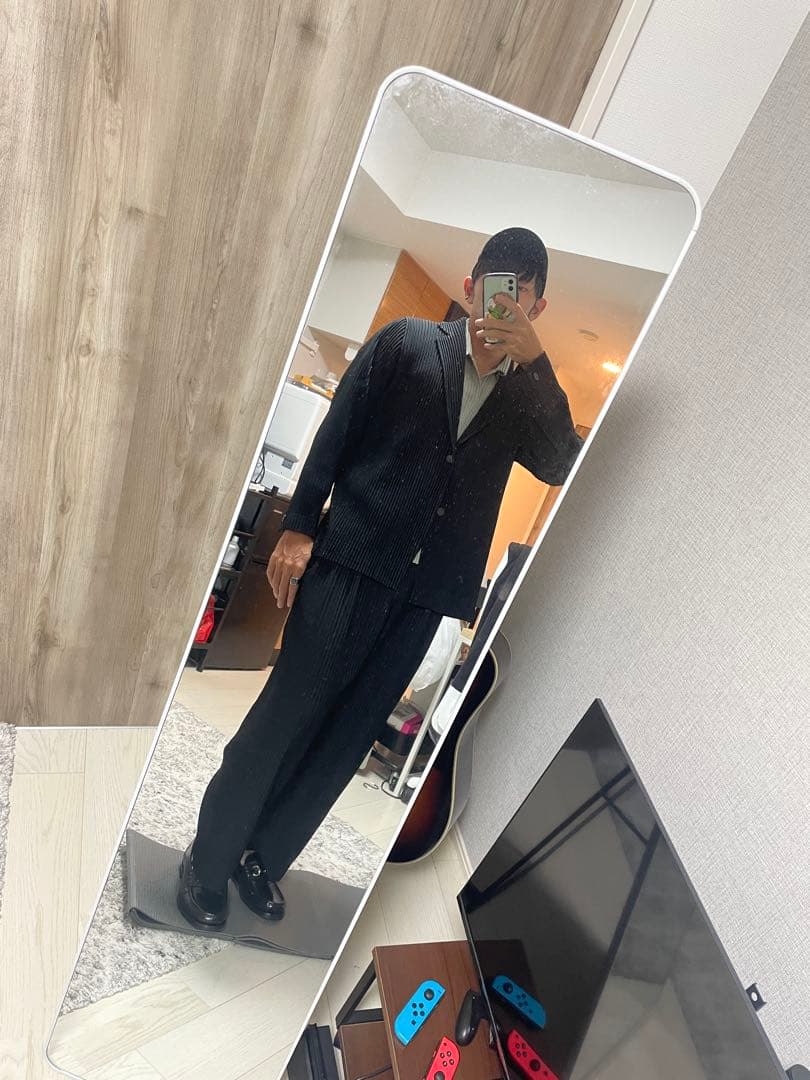 オムプリッセイッセイミヤケ　半袖ポロシャツ　サイズ2