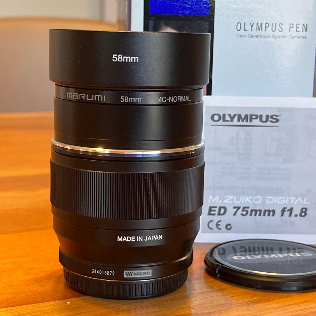 レンズ(単焦点) OLYMPUS M.ZUIKO DIGITAL 75mm F1.8 ED