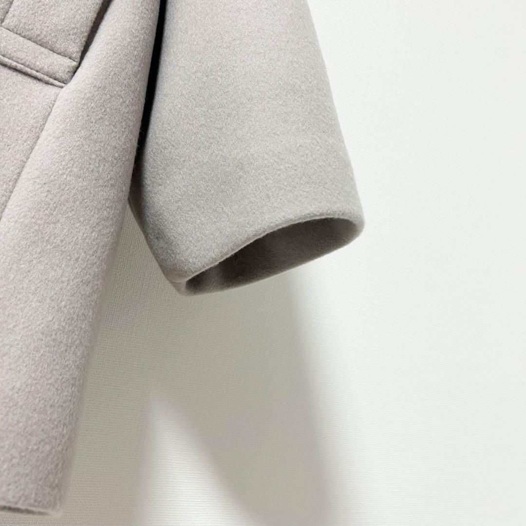 美品✨NOBLE スタンドカラーオーバーコート ベージュ