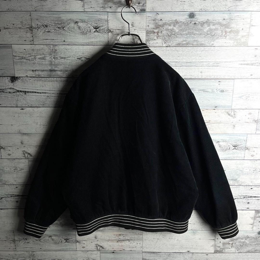 【希少デザイン】シュプリーム☆ ビッグ刺繍ロゴ入り コーデュロイジャケット.