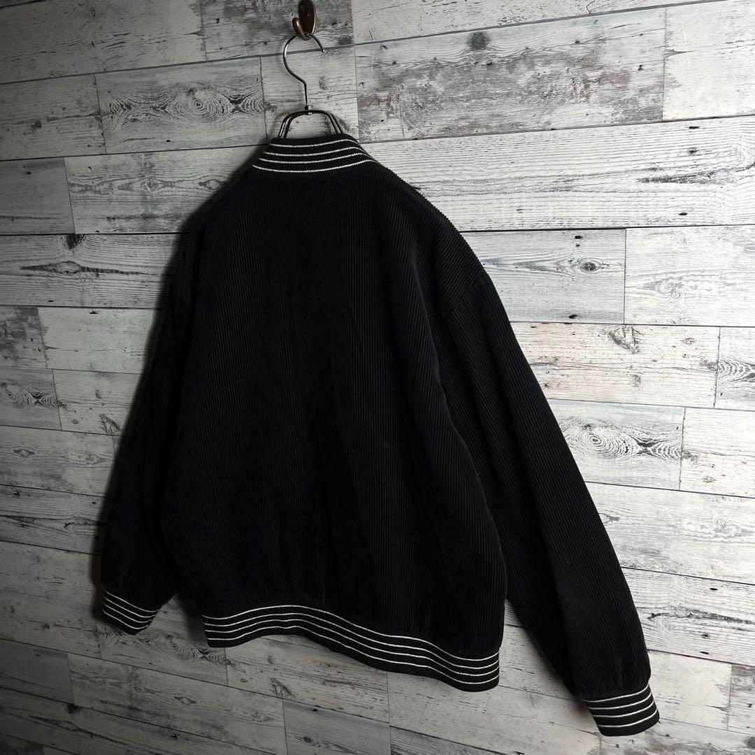 【希少デザイン】シュプリーム☆ ビッグ刺繍ロゴ入り コーデュロイジャケット.