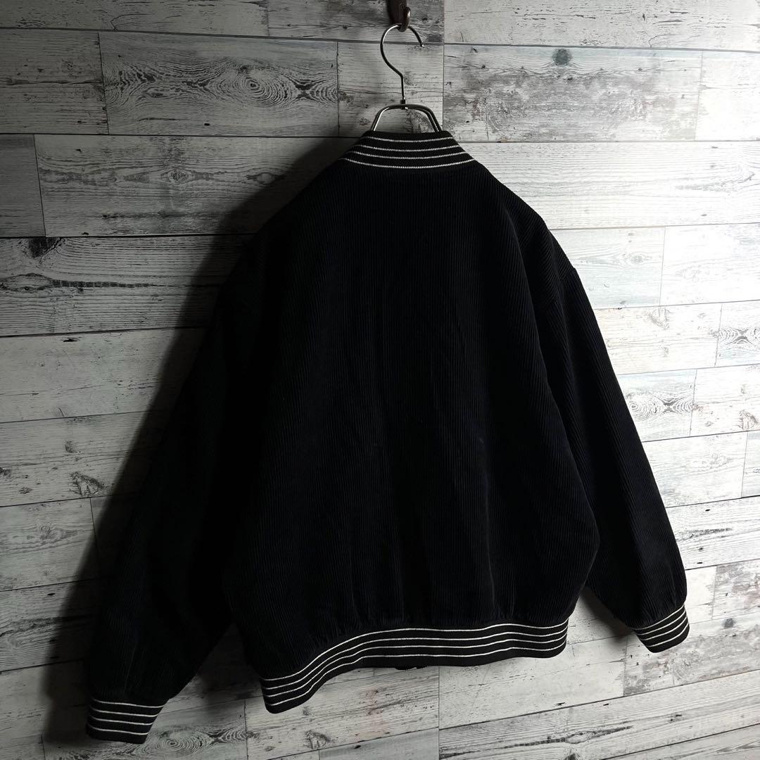 【希少デザイン】シュプリーム☆ ビッグ刺繍ロゴ入り コーデュロイジャケット.