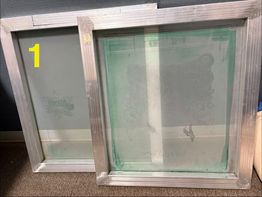 シルクスクリーン用アルミフレーム 46×51cm /160メッシュ 12枚セット