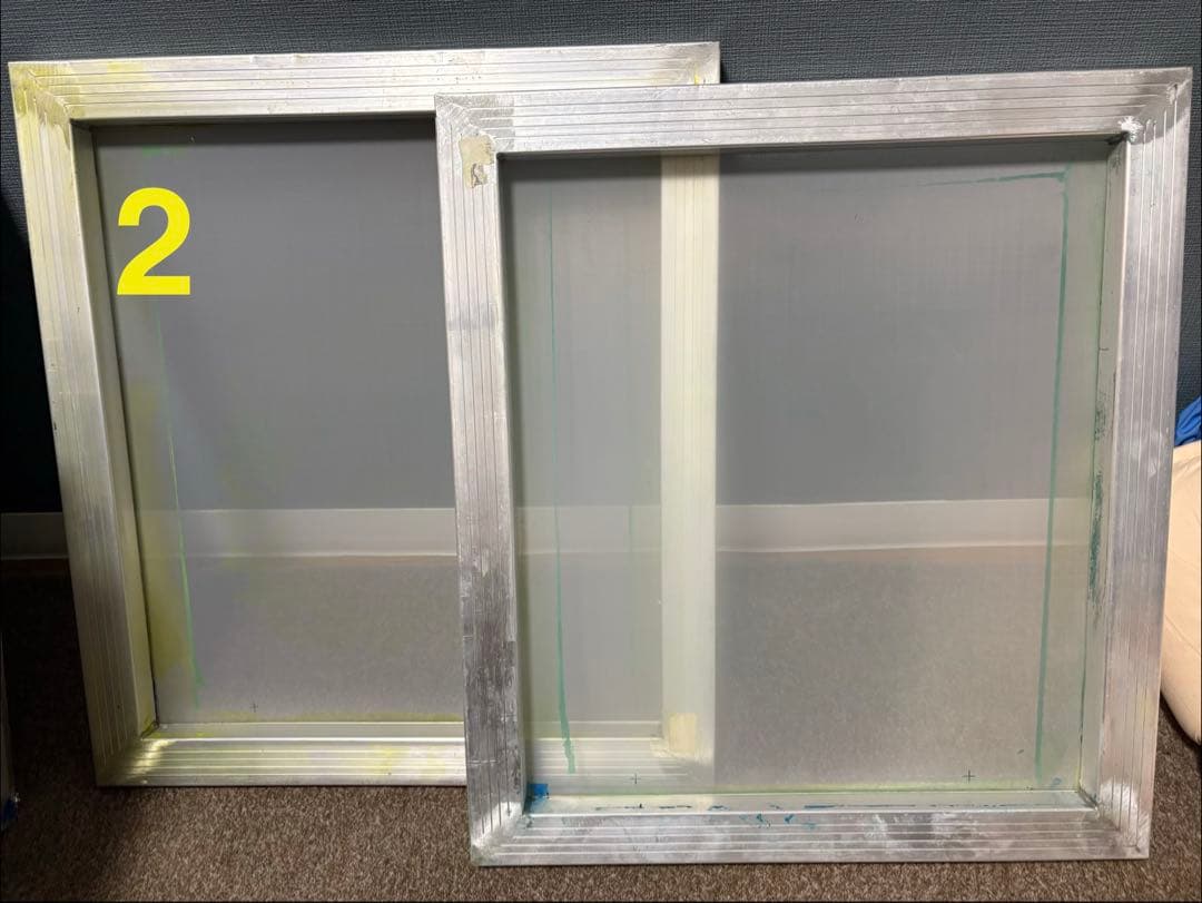 シルクスクリーン用アルミフレーム 46×51cm /160メッシュ 12枚セット