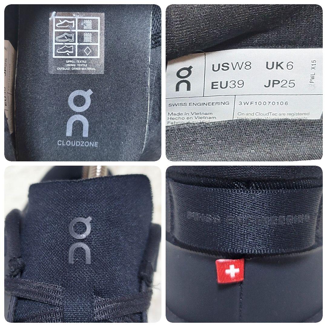 美品❤️On オン クラウドゾーン スニーカー ブラック 25