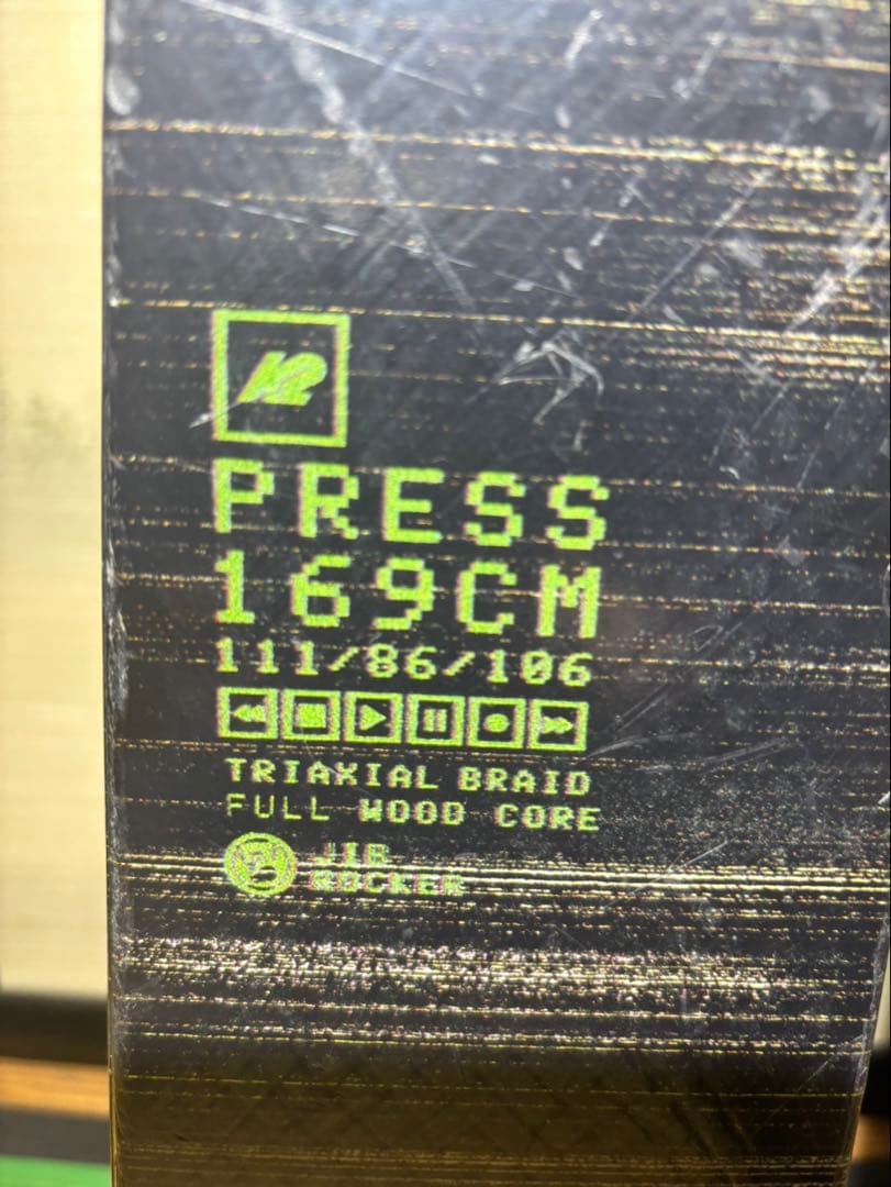 K2 スキー板 黒/赤 Tyroliaビンディング 13