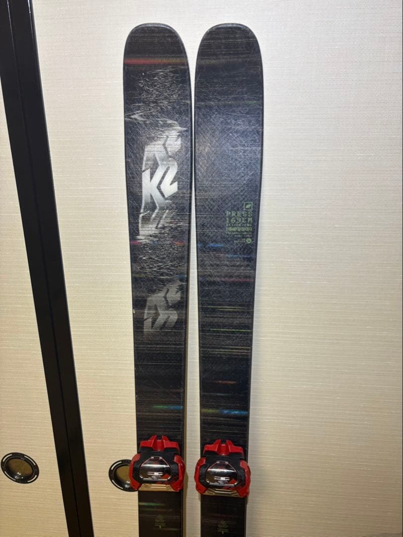 K2 スキー板 黒/赤 Tyroliaビンディング 13