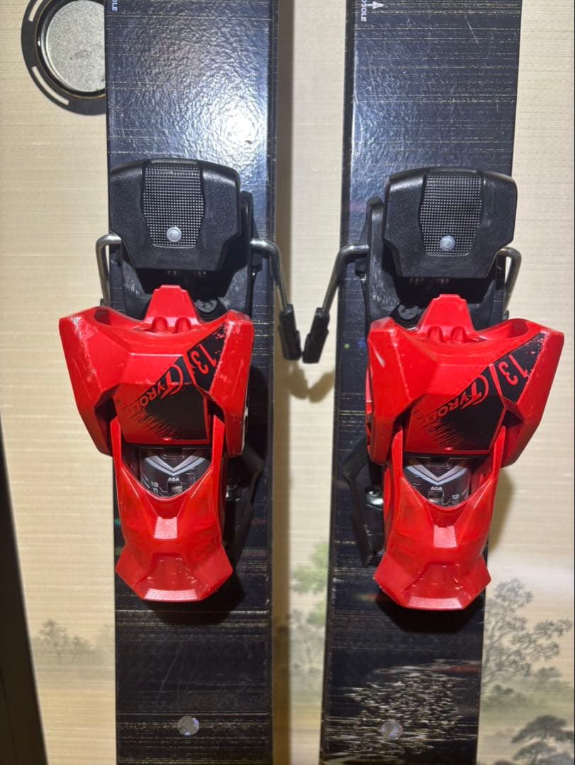 K2 スキー板 黒/赤 Tyroliaビンディング 13