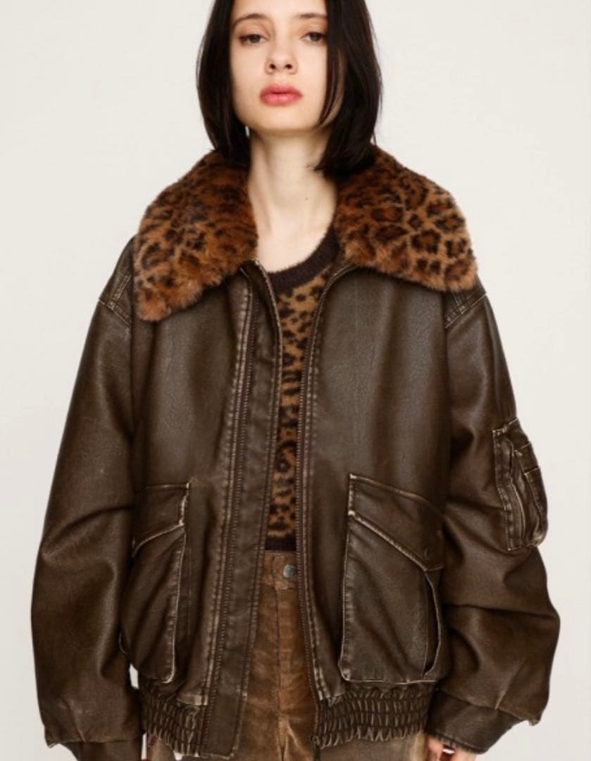 SLY WASHED PUFFER ブルゾン BRN