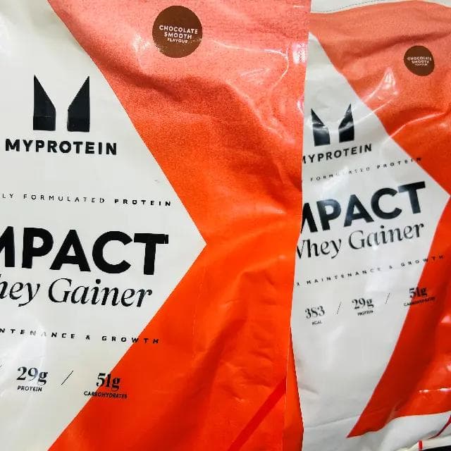 マイプロテイン ホエイゲイナー 5kg チョコスムーズ 2.5kgx2 匿名配送