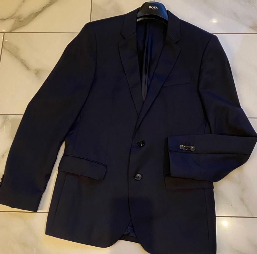 48時間限定SALE★美品 BOSS メンズブラックネイビー スーツ 表参道