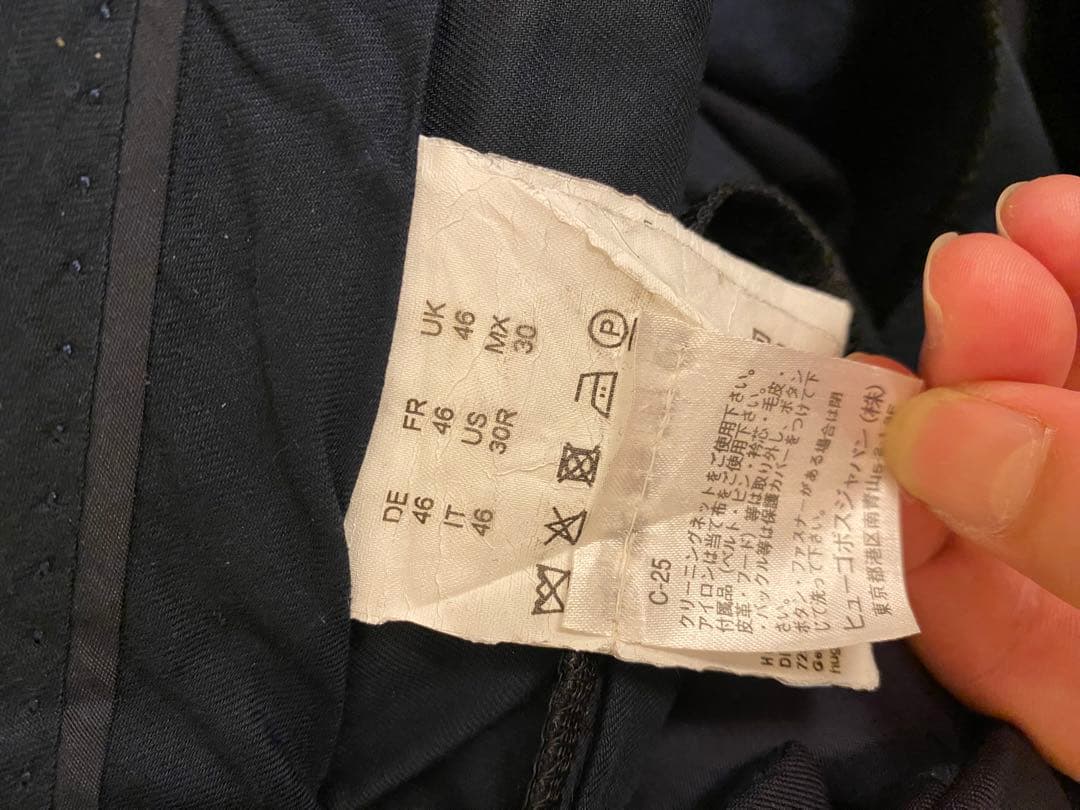 48時間限定SALE★美品 BOSS メンズブラックネイビー スーツ 表参道