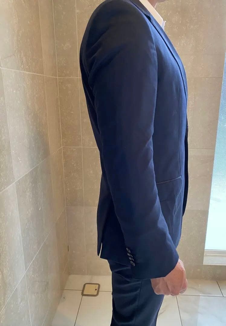 48時間限定SALE★美品 BOSS メンズブラックネイビー スーツ 表参道