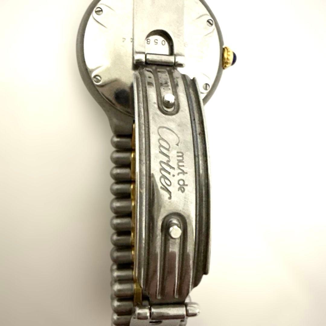 Cartier アナログクォーツ腕時計 グレー/ゴールド