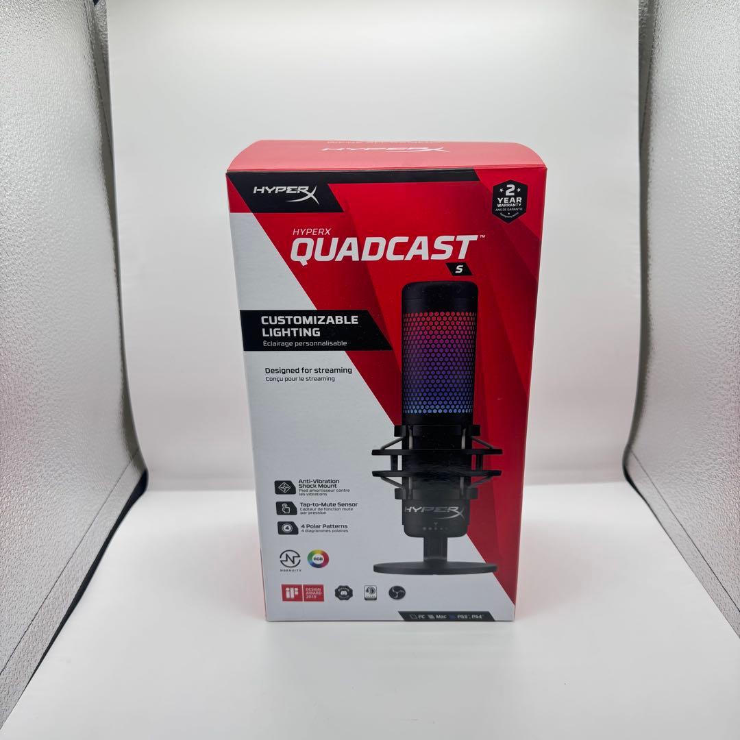 未使用 HyperX QuadCast S マイク