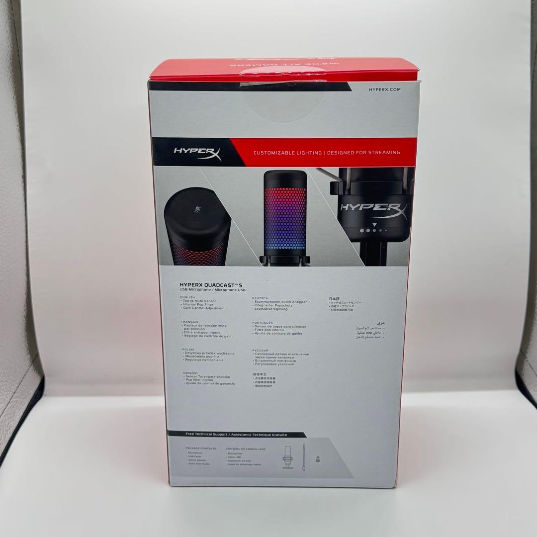 未使用 HyperX QuadCast S マイク