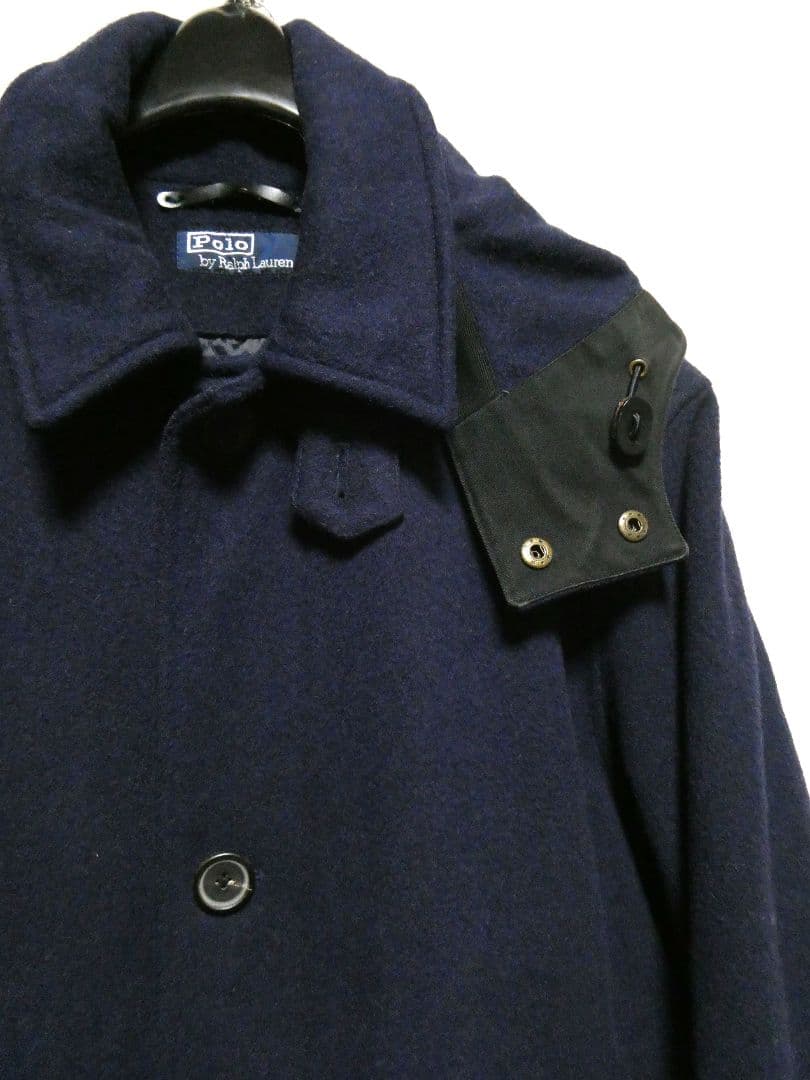 POLO by Ralph Laurenフード着脱式ウールバルマカーンコートL