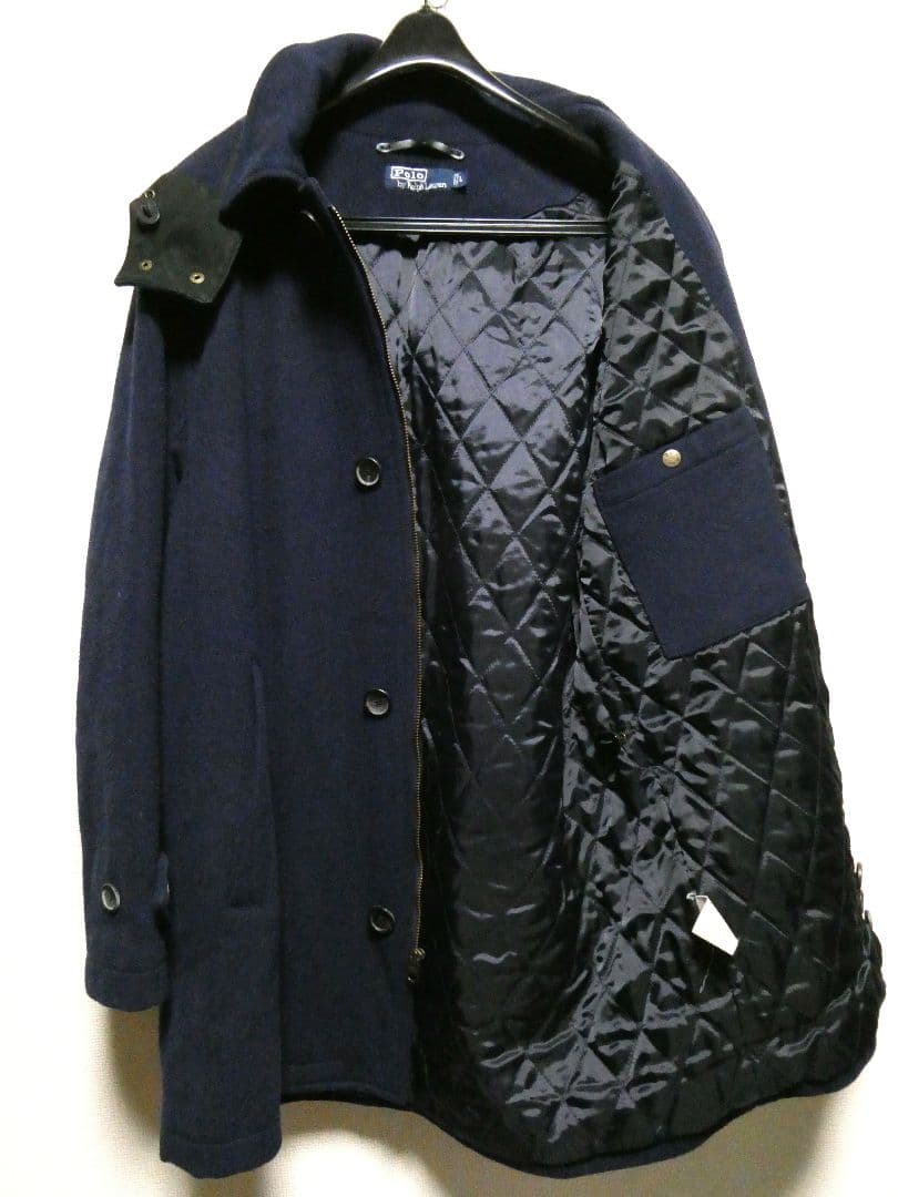 POLO by Ralph Laurenフード着脱式ウールバルマカーンコートL