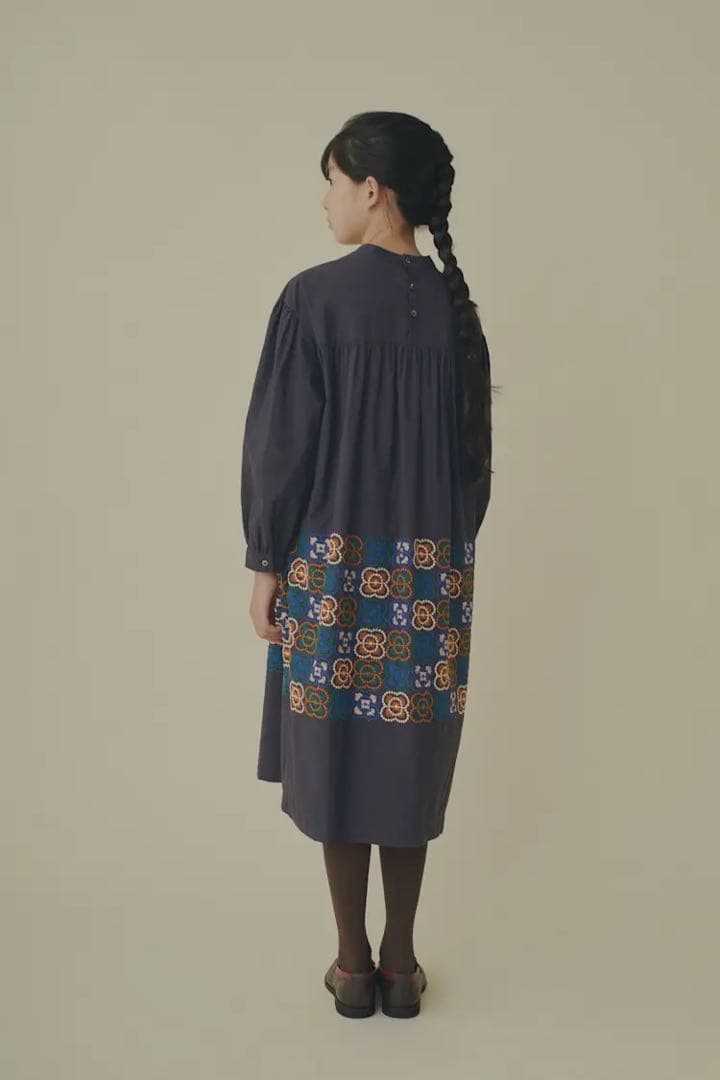 【パルウス 1021】ミナペルホネン blumen ワンピース 110