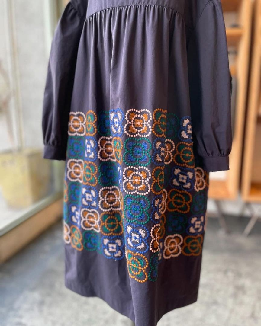 【パルウス 1021】ミナペルホネン blumen ワンピース 110