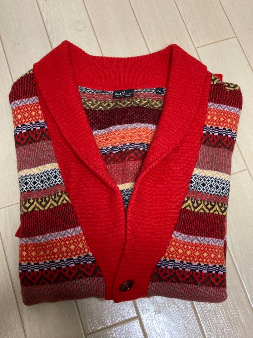 【希少XXL/カシミヤ混】PS Paul Smith カーディガン イタリア製