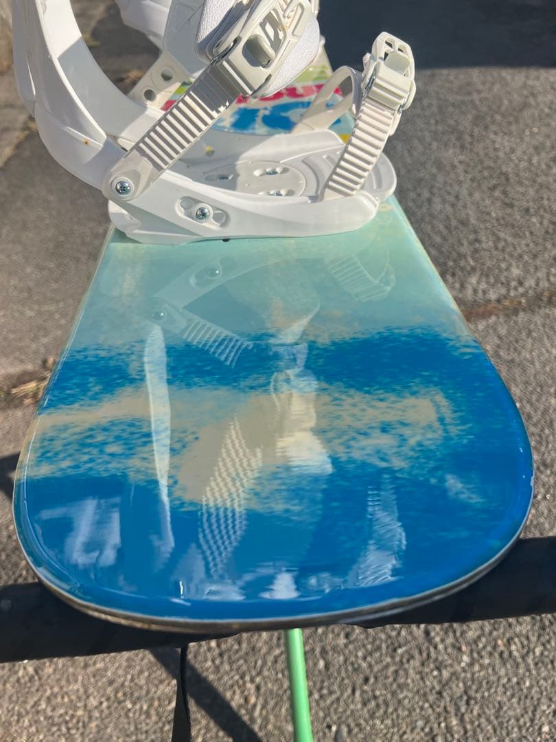 状態良 110㎝ キッズ用 スノーボードの板とビンディングのセット