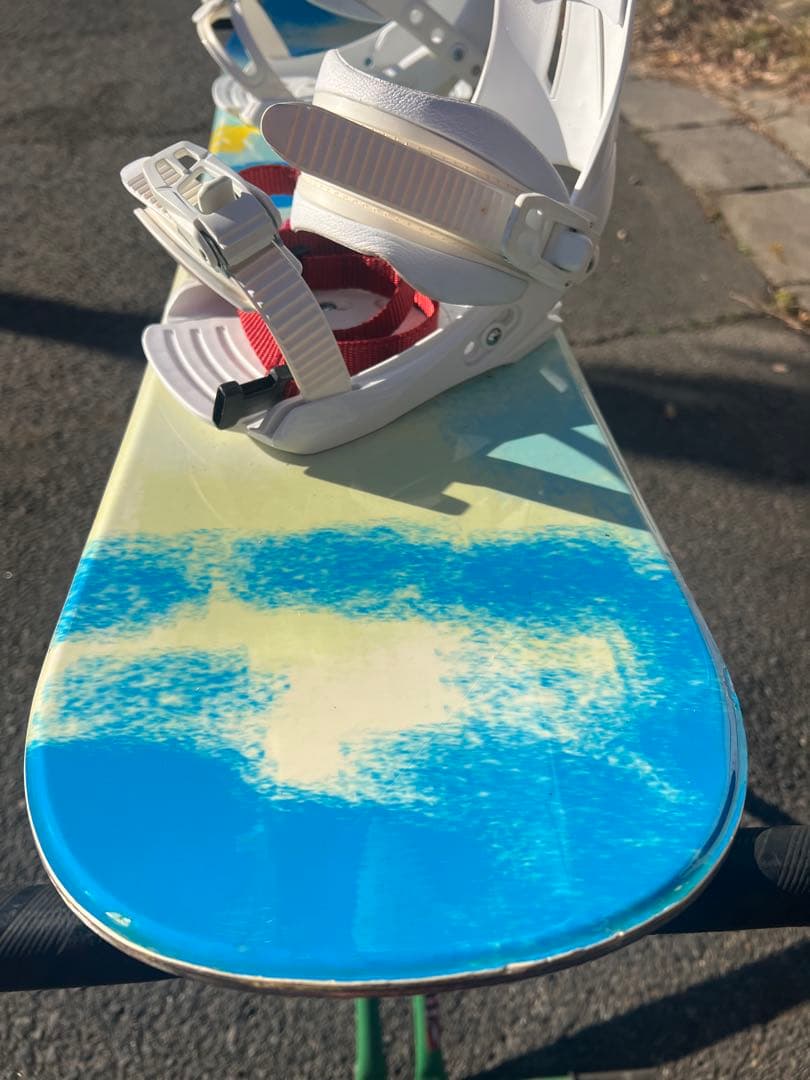 状態良 110㎝ キッズ用 スノーボードの板とビンディングのセット