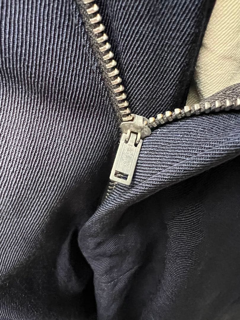 50s vintage レーヨンギャバ　スラックス　ネイビー