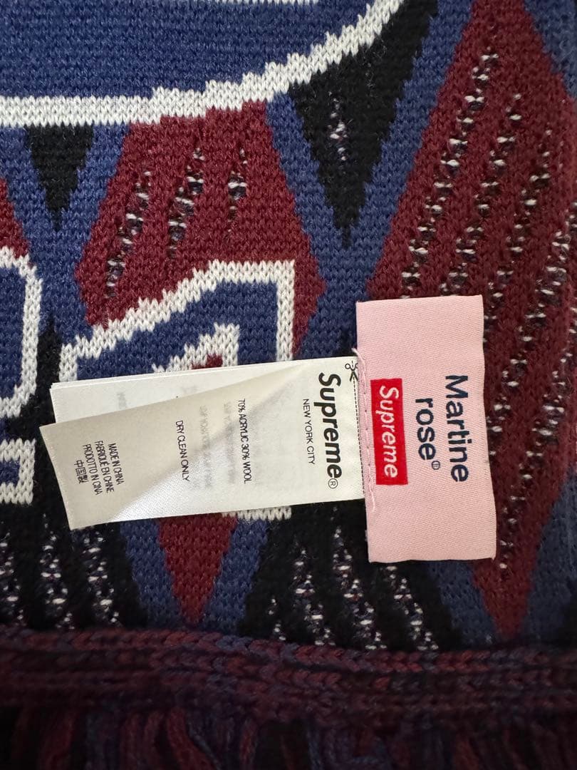 Supreme × Martine Rose Scarf Navy