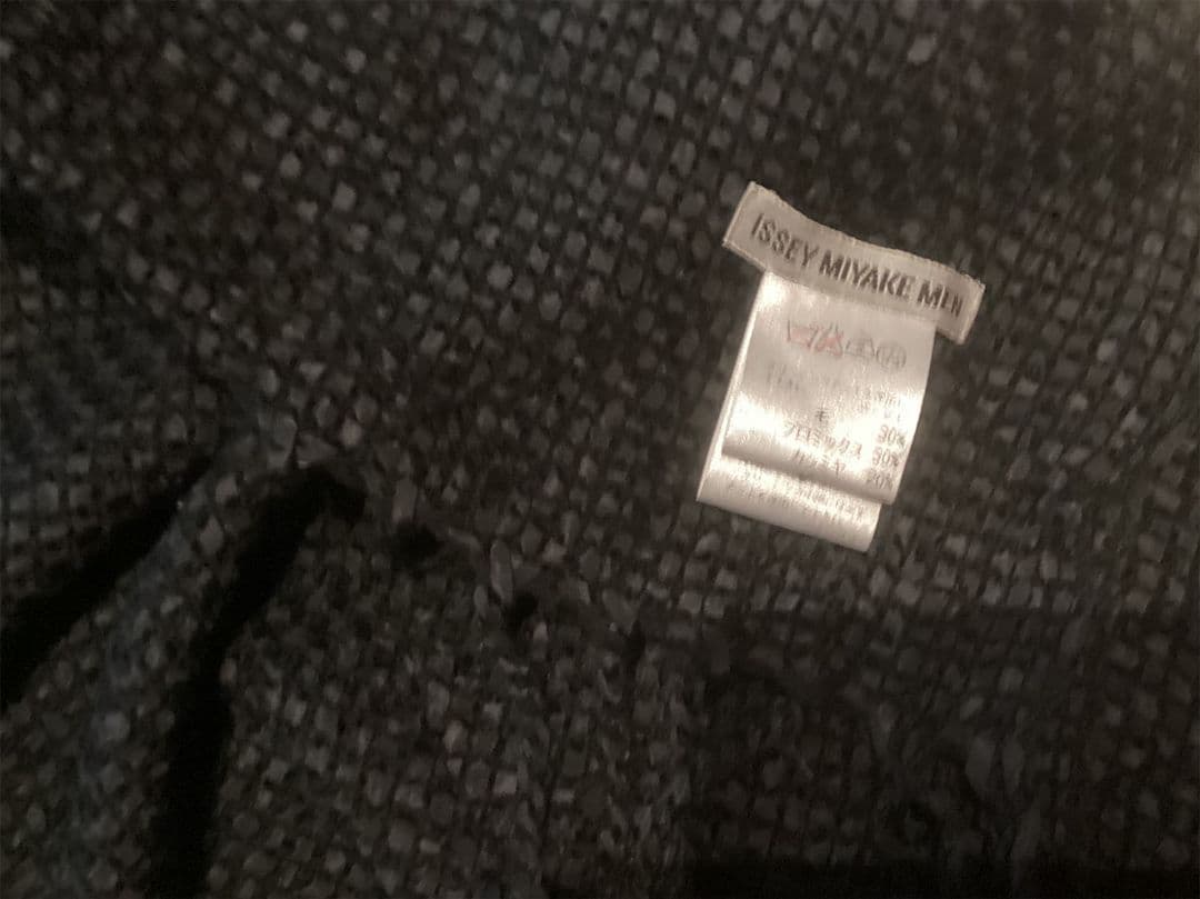 ISSEY MIYAKE ブラック リボン織 ストール