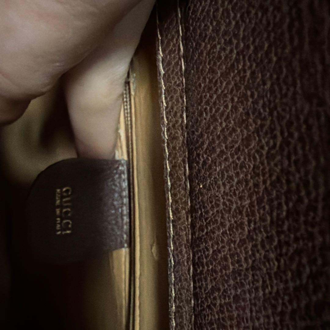 【美品】グッチ　gucci バンブー　レザーバッグ　トートバッグ　ブラウン