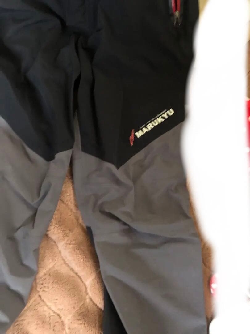 MARUKYU レインウェア 黒/グレー